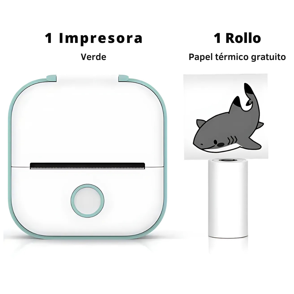 MiniPrint GO T02 – Impresora de Bolsillo Bluetooth