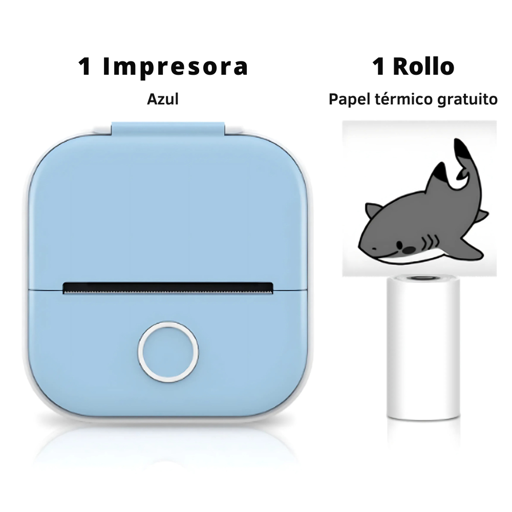 MiniPrint GO T02 – Impresora de Bolsillo Bluetooth